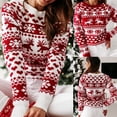 thumbnail image 4 of Nuevo invierno Navidad mujeres suéteres pulóver Tops Casual manga larga estampado suéter de punto ropa de mujer prendas de vestir 2024, 4 of 5