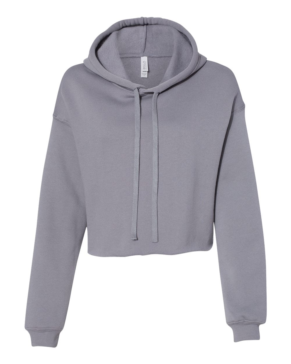cropped fleece hoodie