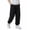 Black, variant on Big Kids Boys & Girls Mesh Spliced Jogger Pants, Hollow Out Breathable UV Resistant Long Pants, Cool Summer Outdoor Wear Black 4 Years