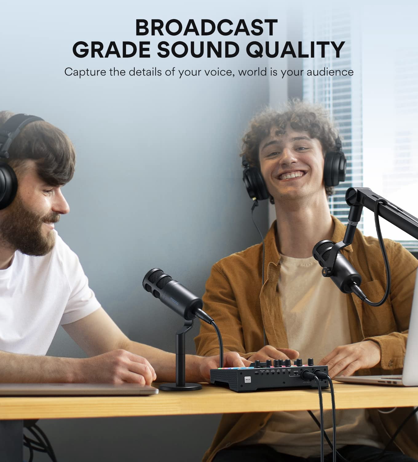 PD100X XLR Podcast Microphone with  Arm Stand - Cardioid Dynamic Mic Kit for Streaming Recording Voice-Over