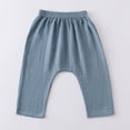 thumbnail image 2 of Kogui Toddler Pants Boys Boys Cargo Pants, Casual Open Bottom Relaxed Fit Drawstring Pants 4T 5T (Light Blue,4-5 Years), 2 of 7