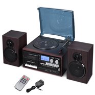 Customer reviews for ClearClick Vintage Suitcase Turntable with Bluetooth & USB - Classic Wooden Retro Style Customer reviews for ClearClick Vintage Suitcase Turntable with Bluetooth & USB - Classic Wooden Retro Style