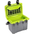 thumbnail image 3 of Pelican Elite 14 Qt  Hard-Sided Cooler with Removable Tray Bottle Opener, Dark Gray with Evergreen, 3 of 9