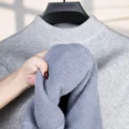 thumbnail image 2 of Suéter de hombre de una pieza de terciopelo de cuello medio alto Otoño e Invierno Camisa de manga larga de punto puro engrosada, 2 of 5