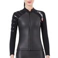 thumbnail image 1 of Trajes de neopreno Traje de buceo dividido Manga larga Pantalones largos Traje de baño Mantener el calor Reemplazo de pieles de buceo deportivas transpirables para DiveSail Mujeres / Negro【M】 Scienceny OD003284-07, 1 of 7