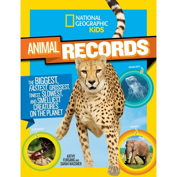 Pre-Owned National Geographic Kids Animal Records: The Biggest, Fastest, Weirdest, Tiniest, Slowest, and Deadliest Creatures on Theplanet (Paperback) 1426318731 9781426318733