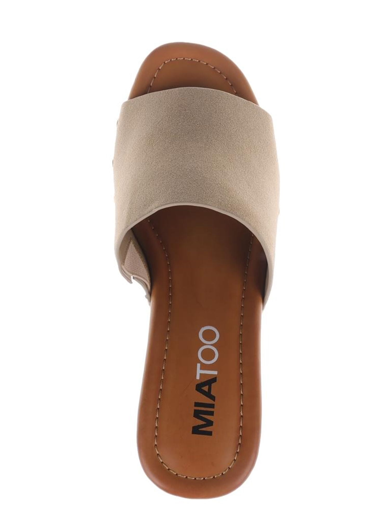 Mia Too Women's Studded Slide Heeled Clog
