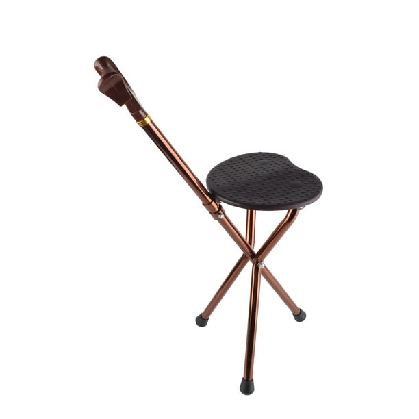 Bastones Plegables Con Asiento, Bastón Plegable, Silla, Taburete, Bastón De Vije, aleación De Aluminio Con Agarre Antideslizante Para Personas Mayores