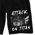 thumbnail image 2 of Attack On Titan: Final Season Men's Black Lounge Shorts-XL, 2 of 7