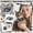 Black, variant on Purrfect Paw AirTag Cat Collar with Integrated GPS Tracker Holder, Breakaway Safety Buckle, Reflective Plaid Kitten Collar with Bell and Glitter Paw Charm for Small Pets