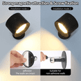 thumbnail image 4 of USB Rechargeable LED Lights with Remote 3 Color Temperatures RGB 7 Colorful 360° Rotatable Magnetic Installation A, 4 of 6