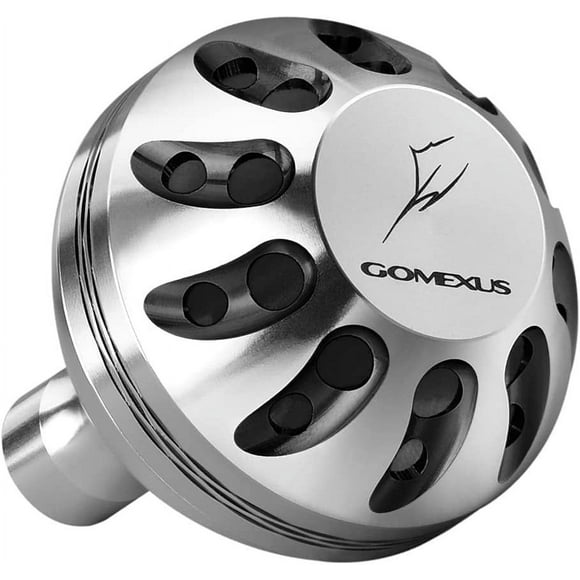 GOMEXUS Power Knob Compatible for Shimano Stradic CI4 Sahara FI Daiwa Ballistic LT Exceler LT Spinning Reel Handle Replacement Direct Fitment Metal