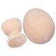 thumbnail image 3 of Huevos Artesanales De Madera, Huevo De Madera De Tóxicos Material Natural Redondo De 360 ​​Para Decorar, 3 of 7