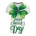 thumbnail image 4 of BiZtdJrK Women's Stretch V Neck Medical Scrub Tops with Pockets St. Patrick's Day Fashion Print Scrubs Shirts 2025 Summer Short Sleeve Tshirts Multicolor S Lightning Sale, 4 of 6