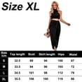 thumbnail image 2 of Conjunto de falda sexy de 2 piezas para mujer, elegante vestido maxi bodycon sin mangas, camiseta sin mangas, tops de cintura alta, vestido largo con abertura fruncida, 2 of 6