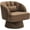 Velvet | Coffee, variant on OUTGOODS Modern Swivel Barrel Chair, Plush Velvet/Teddy Fabric, 360° Rotation