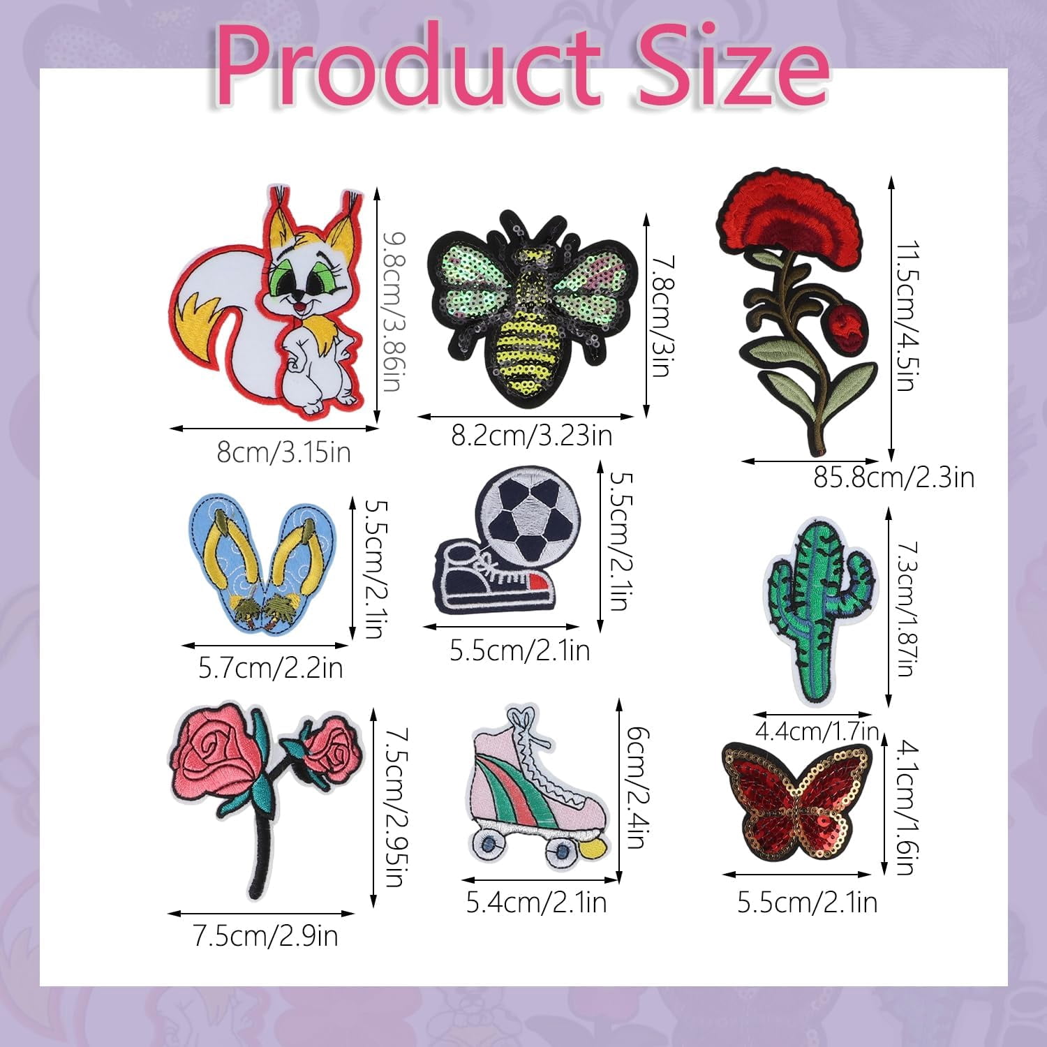 Embroidered Patches 30-Piece Assortment, Sew On And Iron On Applique For Clothing, Jacket, Bag, Jeans And Hat Decor