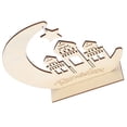 thumbnail image 4 of Colgante de madera para mezquita, Luna, estrella, Ramadán, adorno de madera, suministros para fiestas, decoraciones, 4 of 14
