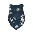 thumbnail image 3 of Xecao Vintage Marine for Pet Bandana - A Stylish Triangle Accessory for Small to Large Dogs, Puppies, and Cats, 3 of 5