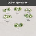thumbnail image 2 of 60 piezas de diamantes de imitación verdes para uñas, gemas esmeralda para cristales de uñas, diamantes de imitación con parte posterior plana, diamantes de imitación para decoración de, 2 of 7