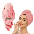 thumbnail image 6 of Microfiber Hair Towel, Hair Drying Wrap, Super Absorbent Large Size for All Hair Types Including Long Curly Thick Hair, Lightweight Quick Drying Elastic Band Stay-Put Design, Soft Durable Polyester, 6 of 8