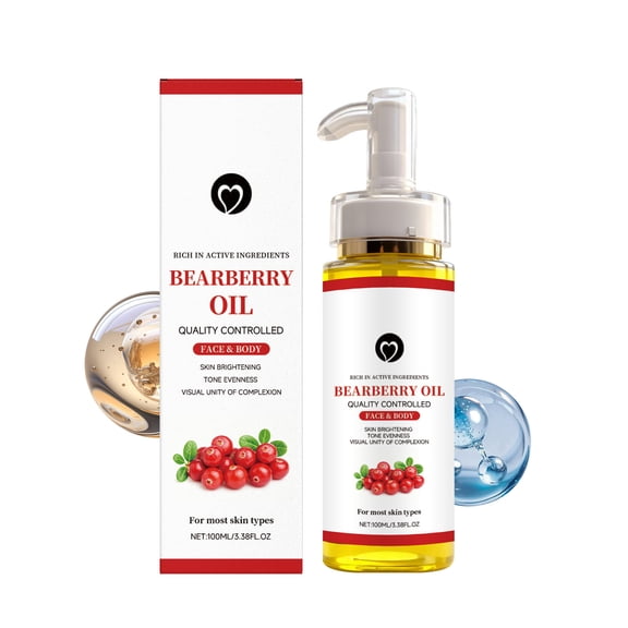 LEHOZIHEQ Bearberry Oil For Face And Body Natural Berry Extracts Brightening And Tone Evening 100ml