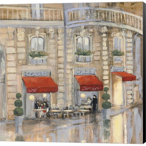 Metaverse C958375-0120000-8CAAAMA Touring Paris Couple II by Julia Purinton Canvas Wall Art - 12 x 12 in.
