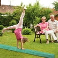 thumbnail image 3 of Costway 7FT Folding Floor Balance Beam Gymnastics Equipment for Practice Training Green, 3 of 10