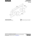thumbnail image 3 of KOHLER K-73146-CP Composed Double Robe Hook, Polished Chrome, 3 of 3
