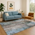 thumbnail image 7 of Addison Rugs Mayfield Premium Machine Washable Transitional Floral Taupe Rectangle Rug, 10' x 14', 7 of 7