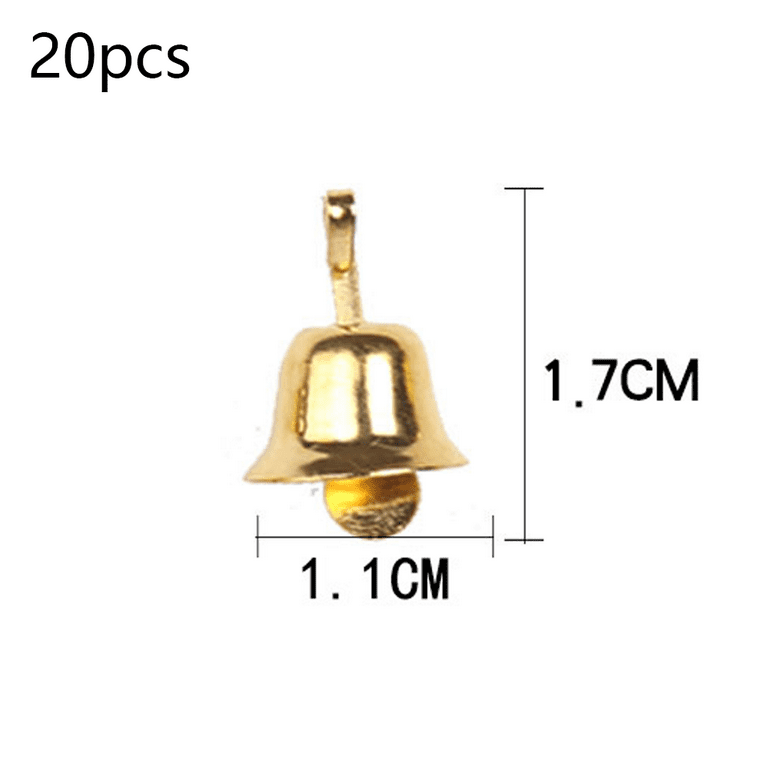Mini Golden Metal Bells For Crafts, DIY Projects & Decoration Accessory For  Christmus, Diwali and Others (