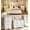 5 PCS-Set 2-White, variant on 5 Pieces Bedroom Furniture Set, Includes King Size Bed Frame with Headboard,5-Drawers Dressers,6-Drawers Dressers,Nightstand Set of 2 for Bedroom,White