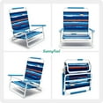 Surf Table Chair with Back- Seashell & Patriot Blue main image 1
