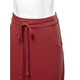 thumbnail image 4 of A2Y Women's Drawstring Waist Side Pockets Rayon Maxi Skirt Fired Brick 5XL, 4 of 4