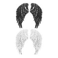 thumbnail image 1 of CIMAXIC 2pcs Wing Design Clothes Applique DIY Sequin Patch Garment Clothing Decor Accessory,11.81"X5.51"X0.04", 1 of 5