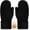 Black, variant on Winter Gloves for Men Wool Warm Fleece Thick Womens Thermal Stretchy Knit Mittens for Cold Weather Elastic
