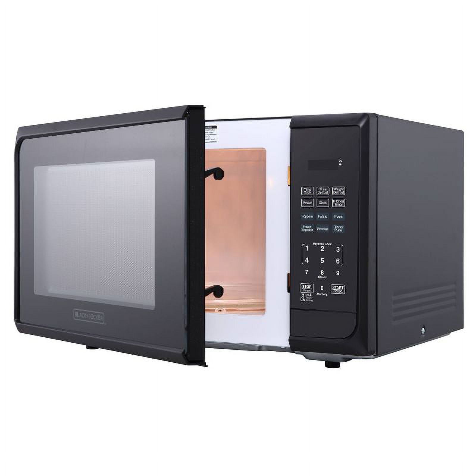 BLACK+DECKER 1.1 Cu. Ft. 1000 Watt Microwave Oven, Stainless Steel