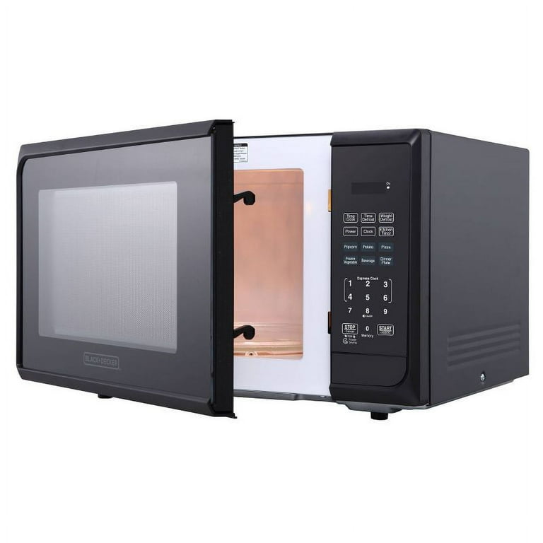 Black+decker 1.1 cu. ft. 1000 watt microwave oven, stainless steel, ma