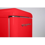 Frigidaire 7.5 Cu. ft. Retro Refrigerator, Apartment Size Top Mount Fridge with Chrome Handles, Red EFR756