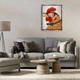 thumbnail image 2 of Stupell Industries Funny Hipster Rooster Animals Painting Gray Floater Framed Canvas Art Print Wall Art, 25 x 31, 2 of 9