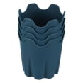 thumbnail image 1 of Unique Bargains 4' Silicone Round Flower Pot Planter Decorative Container, Green 4 Pack, 1 of 5