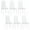 White, variant on HOMCOM Modern Dining Chairs, Set of 6, PU Leather Upholstered Accent Chairs