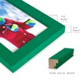 thumbnail image 3 of Grooved 4 in. x 6 in. Green Picture Frame Set (Set of 4), 3 of 6