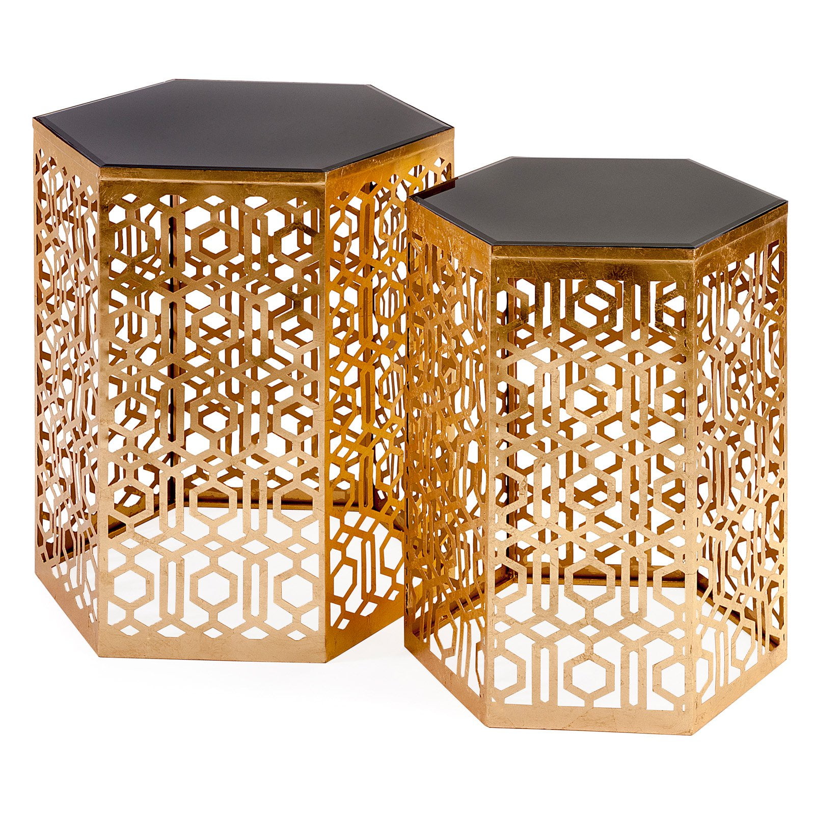 IMAX Nikki Chu Lancaster Mirror End Tables Set of 2