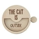 thumbnail image 1 of Letrero recordatorio de gato dentro o fuera, decoración para patio resistente, puerta práctica para amantes de las mascotas, cafetería de madera,, 1 of 9