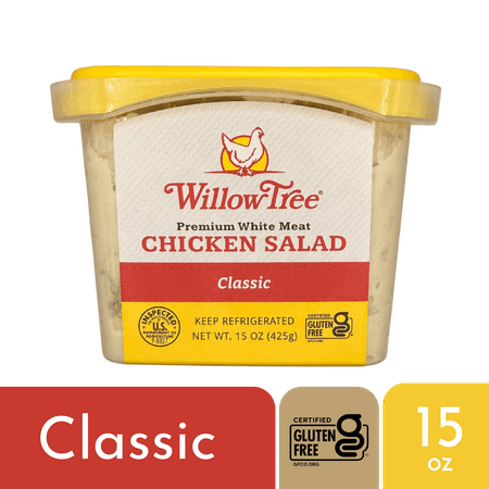 Willow Tree White Meat Chicken Salad Classic Style, 15oz, Ready to Eat, Refrigerated