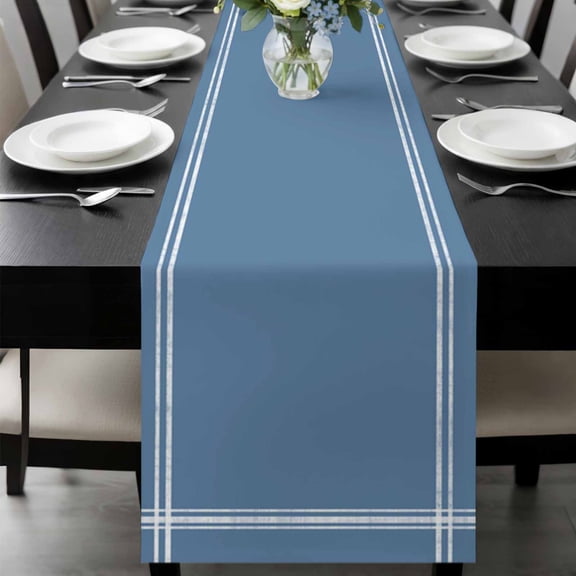 Pure Royalblue Table Runner 60 Inches Long, Simple Solid Color Kitchen Coffee Dining Table Decoration for Home Party Birthday Wedding Home Decor 13x60 Inches