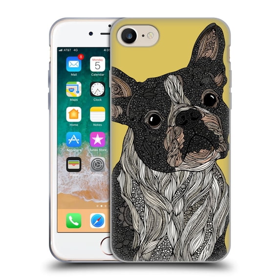 Head Case Designs Officially Licensed Valentina Dogs French Bulldog Soft Gel Case Compatible with Apple iPhone 7 / 8 / SE 2020 & 2022