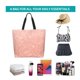 thumbnail image 5 of Disketp Rose Gold Glitter Bolsa Tote Estampada para Mujer, Bolso de Hombro y de Mano para Compras y Viajes, 5 of 7