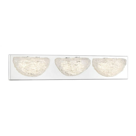 P5443-077-L-George Kovacs Lighting-Modern Ice - 30W 3 LED Bath Vanity In Traditional Style-4.5 Inches Tall and 24 Inches Wide